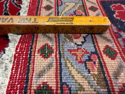 9’6”x12’6” Hand-Knotted Persian Kashan Area Rug
