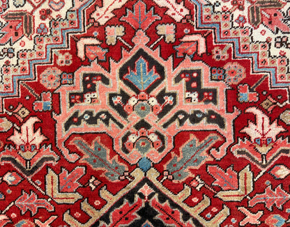 8’3”x11” Hand-Knotted Persian Heriz Wool Area Rug