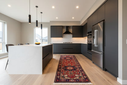 3’x13’ Hand-Knotted Wool Heriz Oriental Runner 3x13 Handmade Red Rug