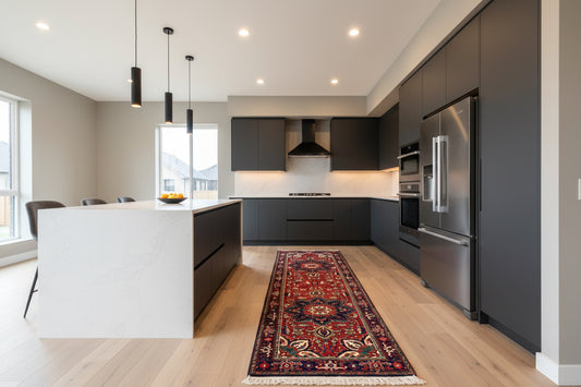 3’x13’ Hand-Knotted Wool Heriz Oriental Runner 3x13 Handmade Red Rug