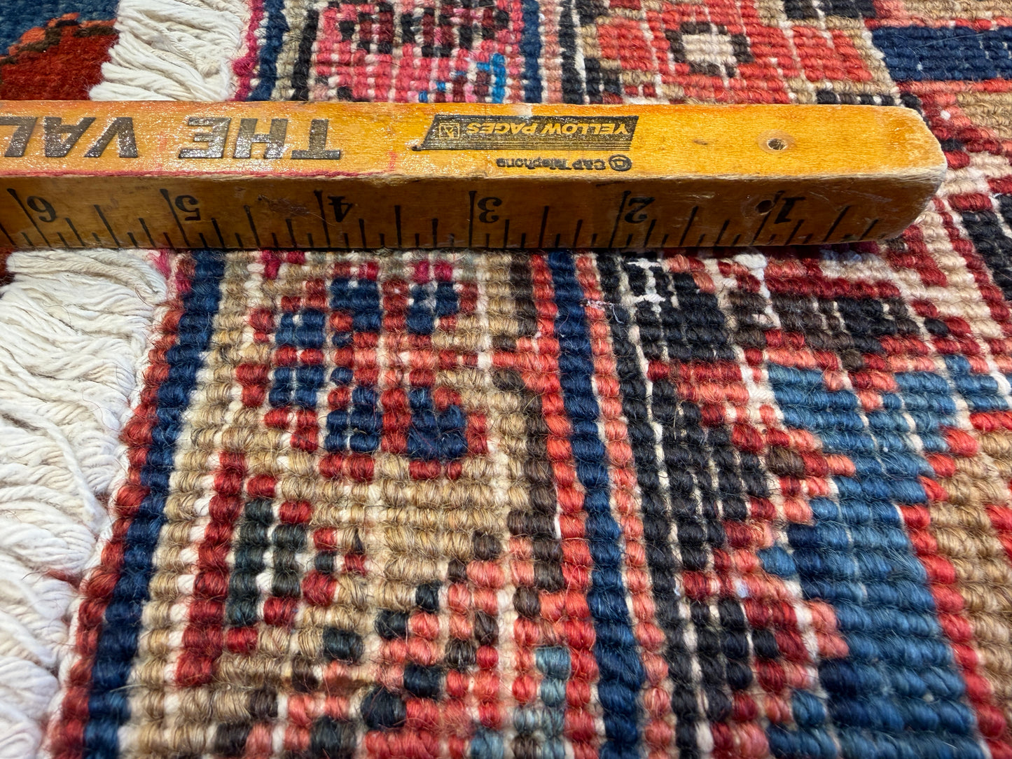 9’1”x11’9” Hand-Knotted Persian Heriz Area Rug