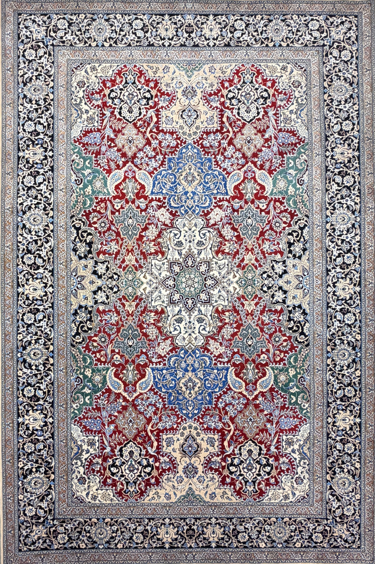 Hand-Knotted Persian Isfahan Rug - 6’8”x10’