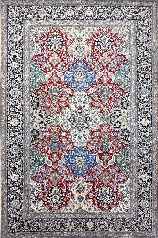 Hand-Knotted Persian Isfahan Rug - 6’8”x10’