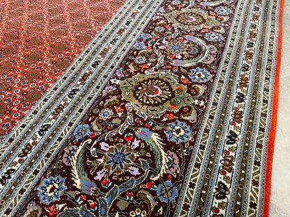 Hand-Knotted Persian Tabriz Mahi Rug - 10’x13’