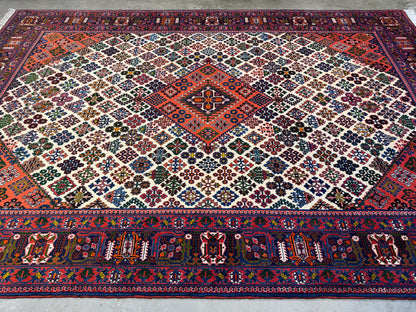 Hand-Knotted Persian Shiraz Rug - 7’1”x10’3”