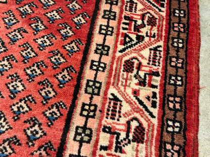 Hand-Knotted Persian Hamadan Rug - 4’5”x6’6”