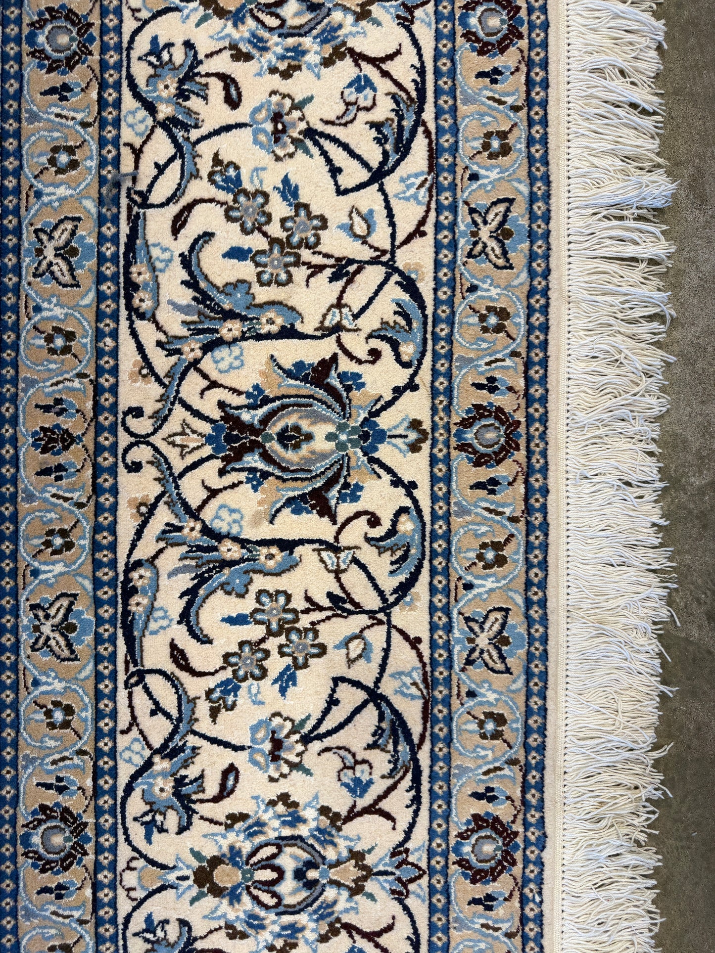 10’x10’ Hand-Knotted Persian Nain Area Rug