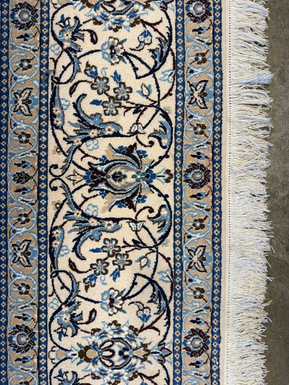 10’x10’ Hand-Knotted Persian Nain Area Rug