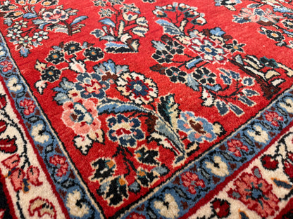Hand-Knotted Persian Sarouk Rug - 8’x9’7”