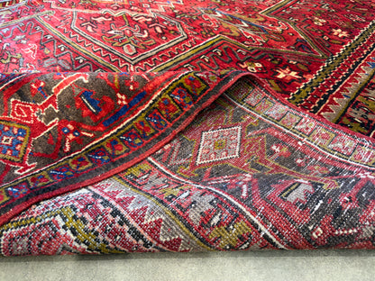10’1”x12’9” Hand-Knotted Persian Heriz Area Rug