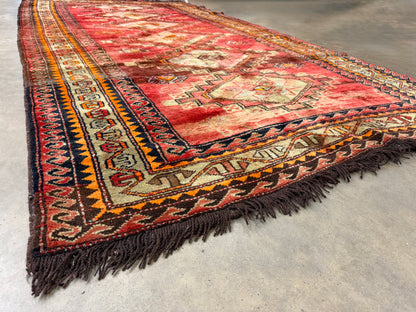 5’7”x10’7” Antique Hand-Knotted Wool Russian Kazak Oriental Rug 5x10 Handmade Carpet