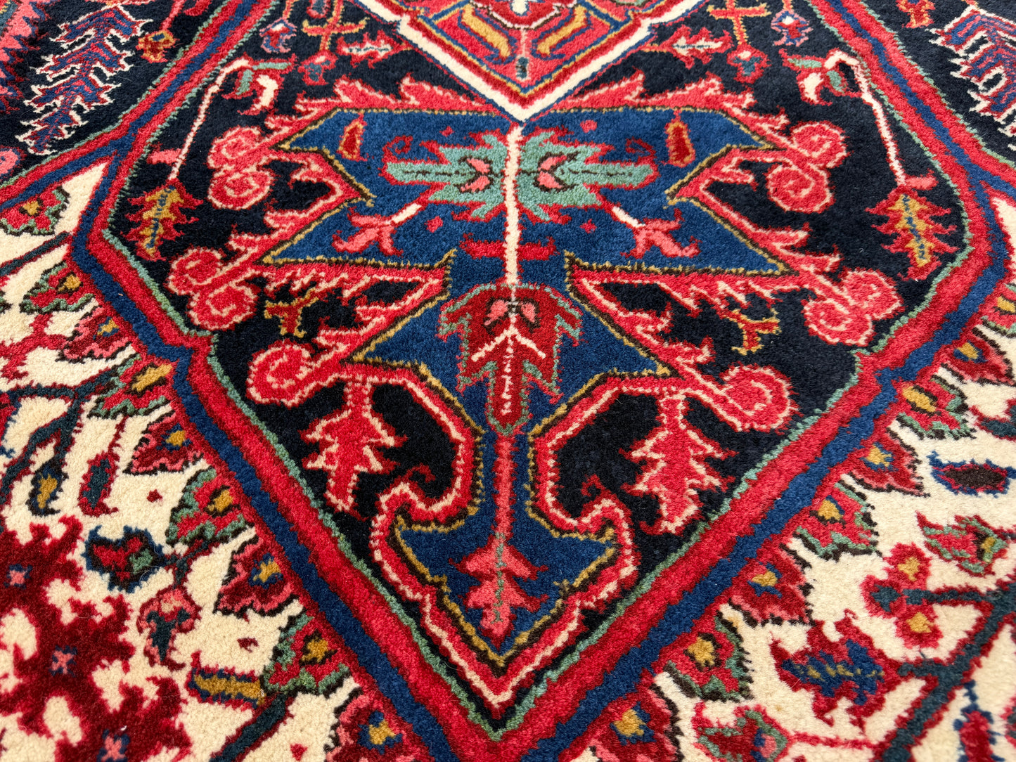 Hand-Knotted Persian Heriz Rug - 11’3”x15’8”