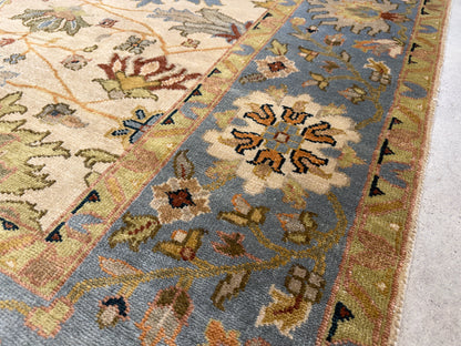 8’x9’10” Hand-Knotted Wool IndoMahal Area Rug
