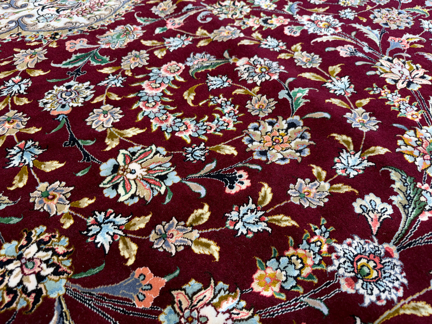 11’4”x16’6” Hand-Knotted 70 Raj Persian Tabriz Rug