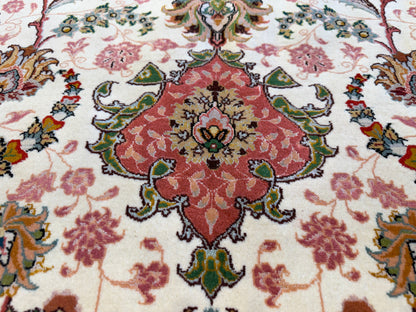Hand-Knotted 70 Raj Persian Tabriz Rug - 10’x13’5”
