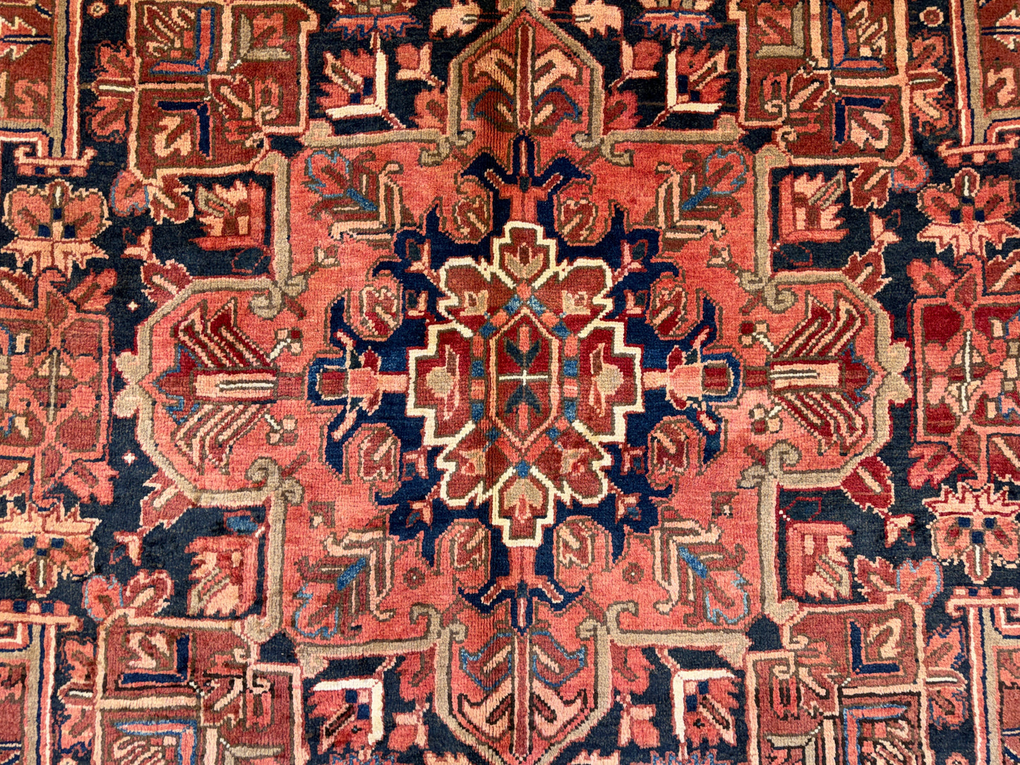 9’4”x12’4” Hand-Knotted Persian Heriz Ahar Area Rug