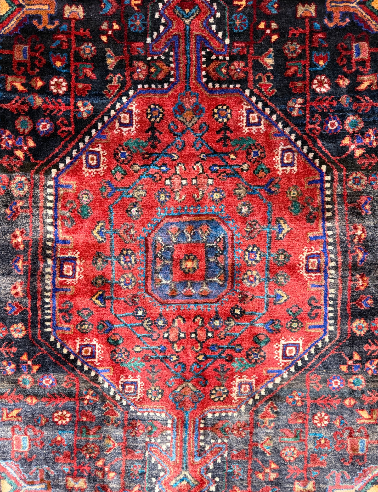 Hand-Knotted Persian Tuyserkan Rug -  5’x9’5”