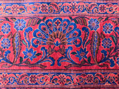 Antique Hand-Knotted Persian Kashan Rug - Signed Tavoschian - 8'6"x12'
