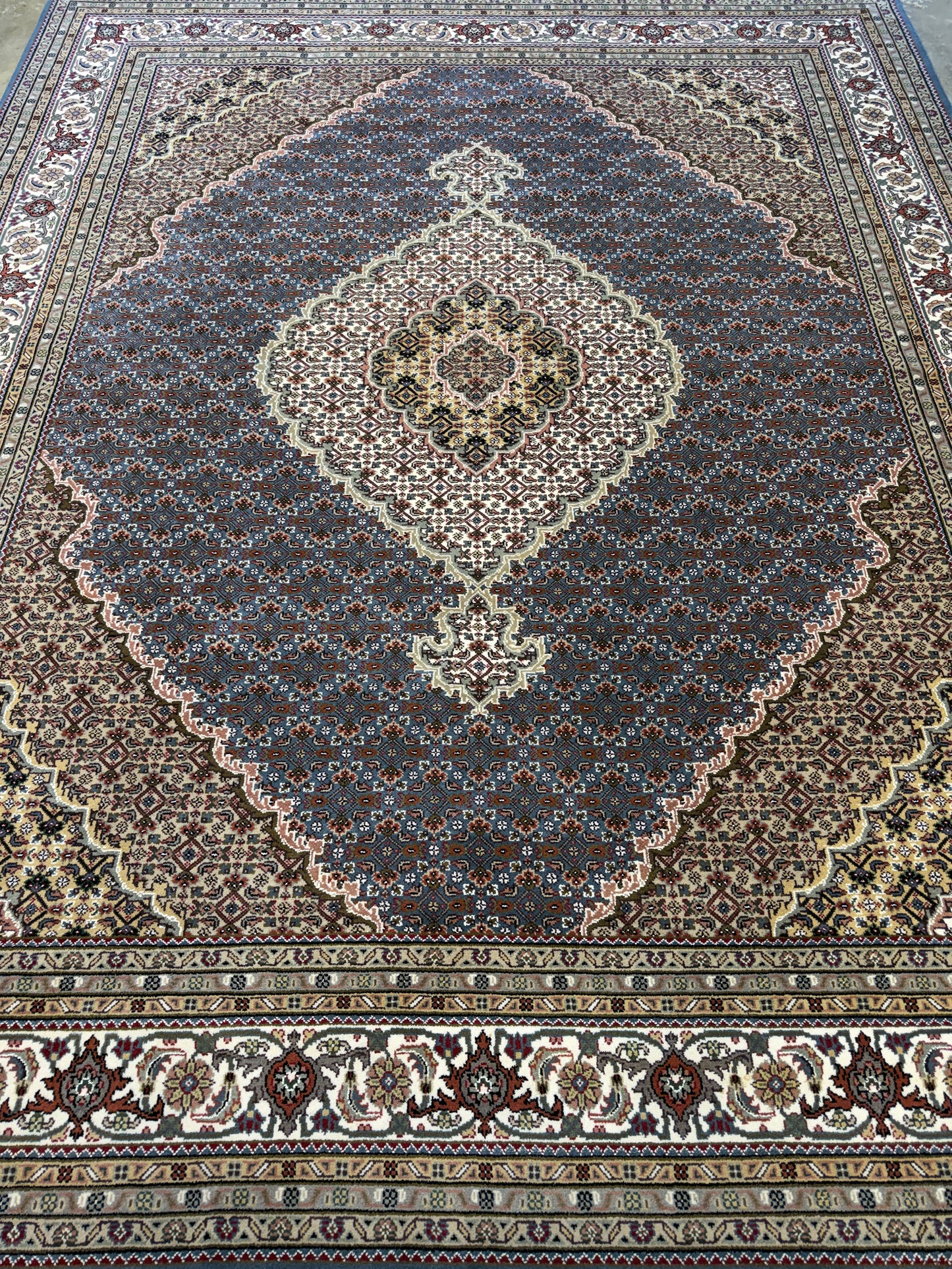 8’x10’ Hand-Knotted Wool IndoMahi Tabriz Area Rug