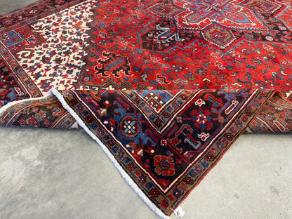 Hand-Knotted Persian Heriz Rug - 7’3”x10’3”