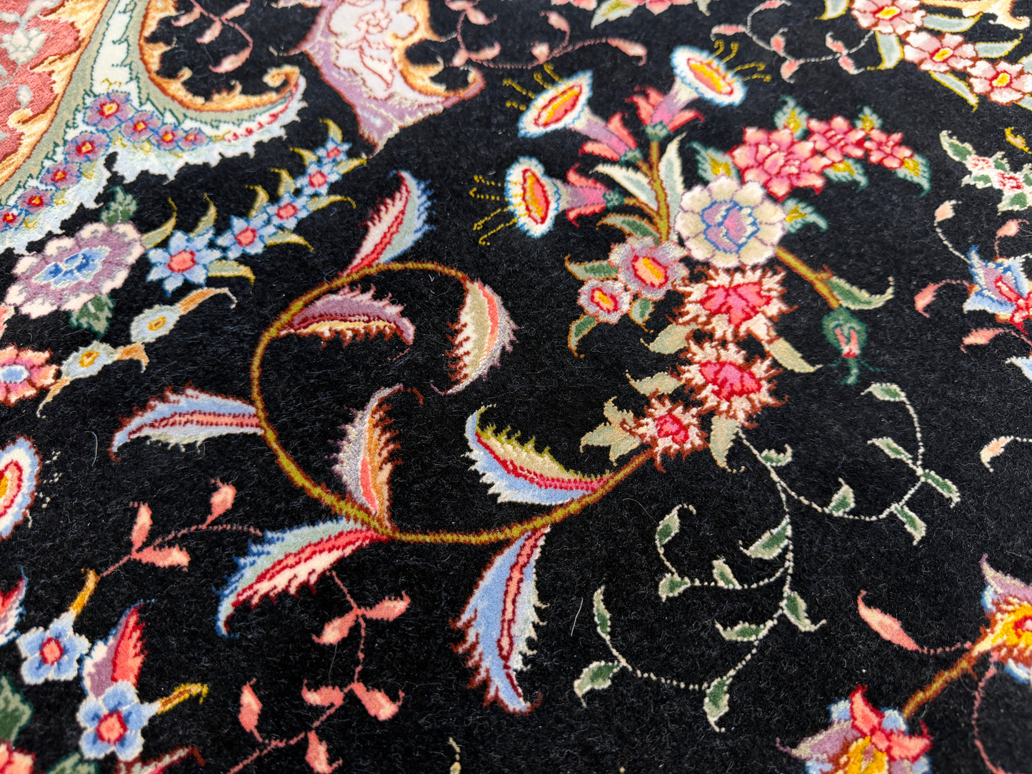 Hand-Knotted 80 Raj Persian Tabriz Rug - Signed Benam - 9’8”x13’8”