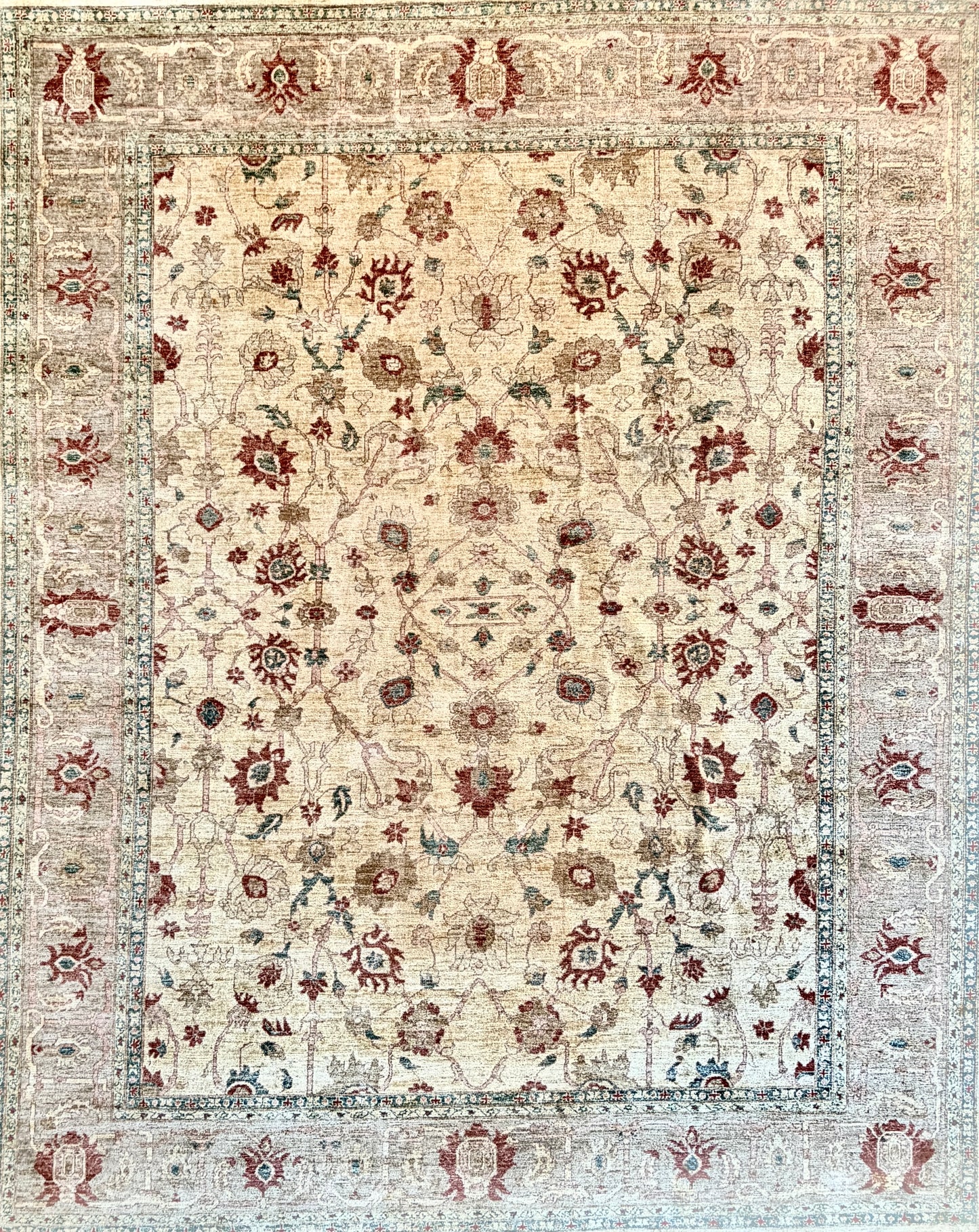Hand-knotted Oushak Rug - 12’x15’