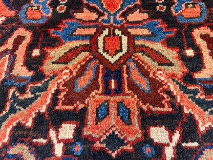 9’1”x11’9” Hand-Knotted Persian Heriz Area Rug