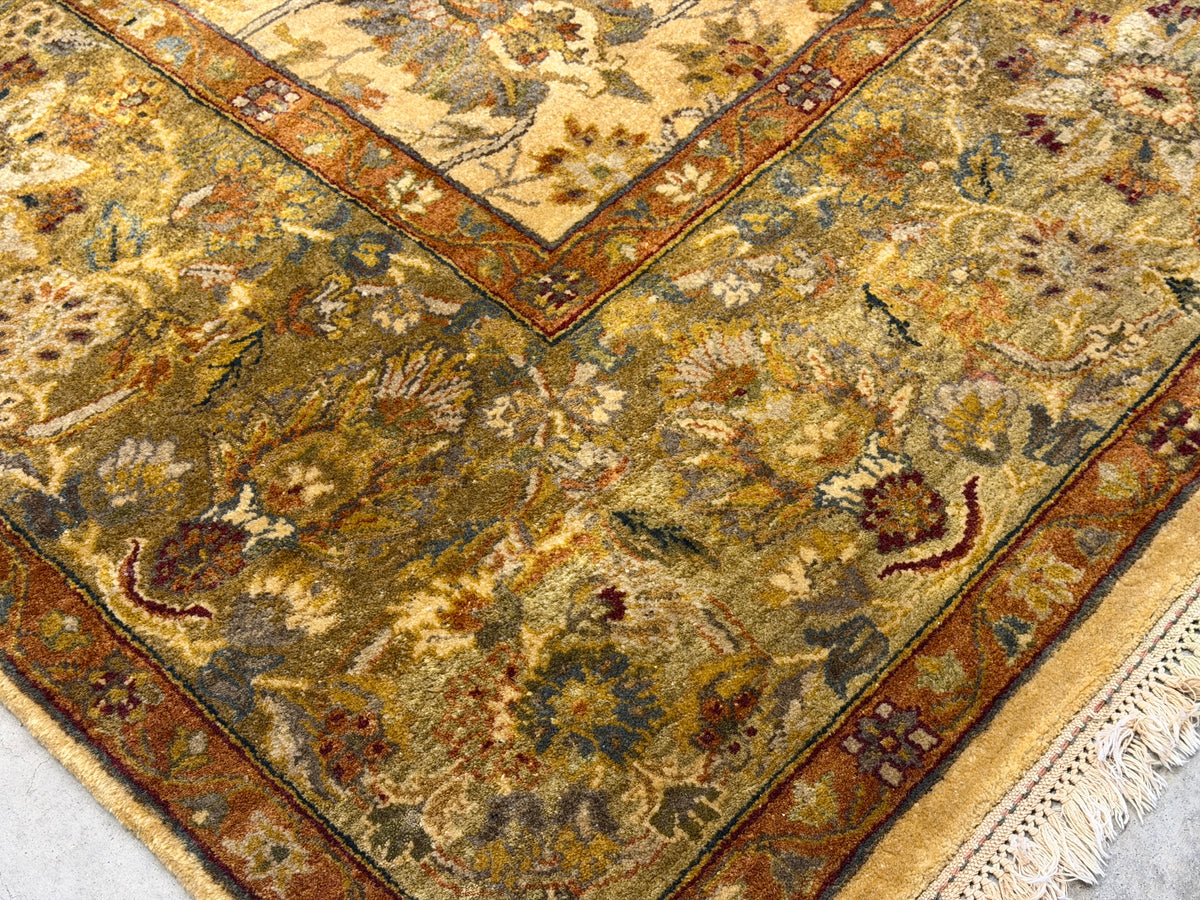 Hand-Knotted Agra Rug - 9’x12’
