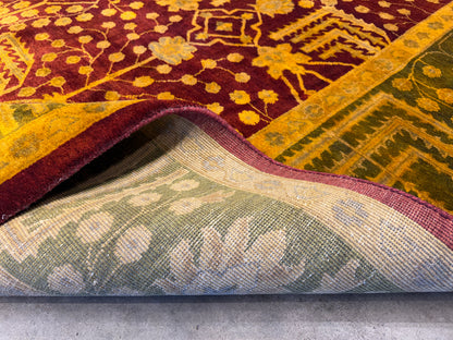 8’1”x9’10” Hand-Knotted Wool Tibetian Area Rug