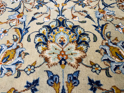 Hand-Knotted Persian Kashan Rug - Signed - 10’5”x13’10”