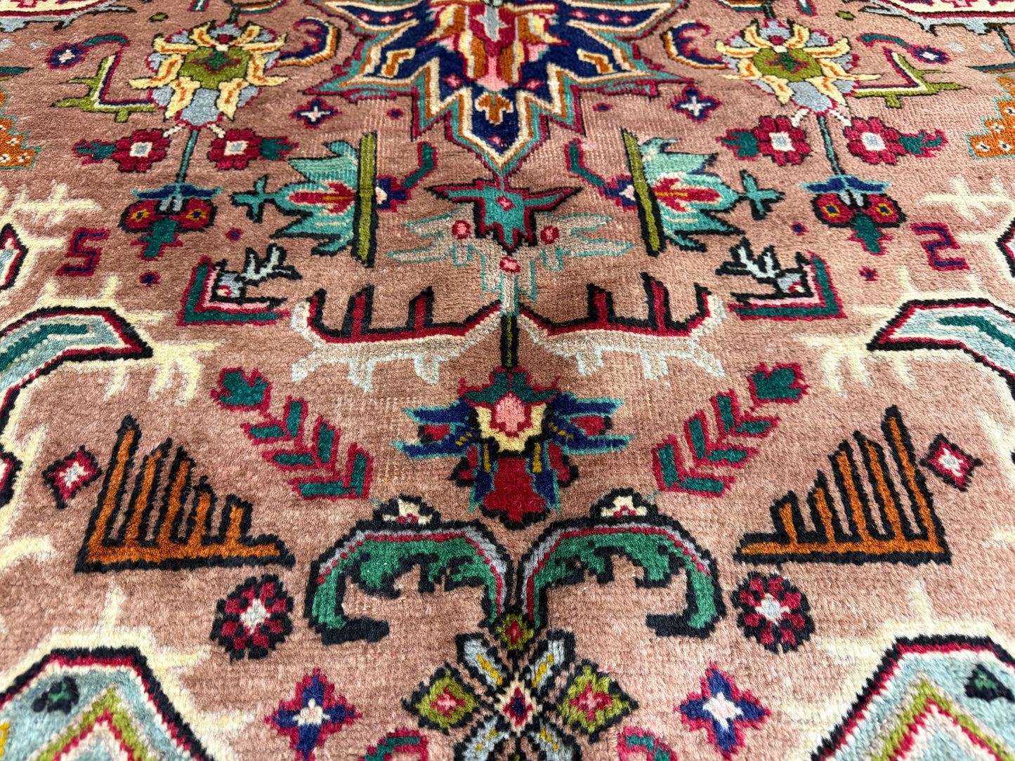 9’8”x13’ Hand-Knotted Persian Tabriz Area Rug