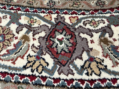 8’ Diameter Hand-Knotted Wool Indian Round Mahi Oriental Rug - 8x8 Handmade Carpet