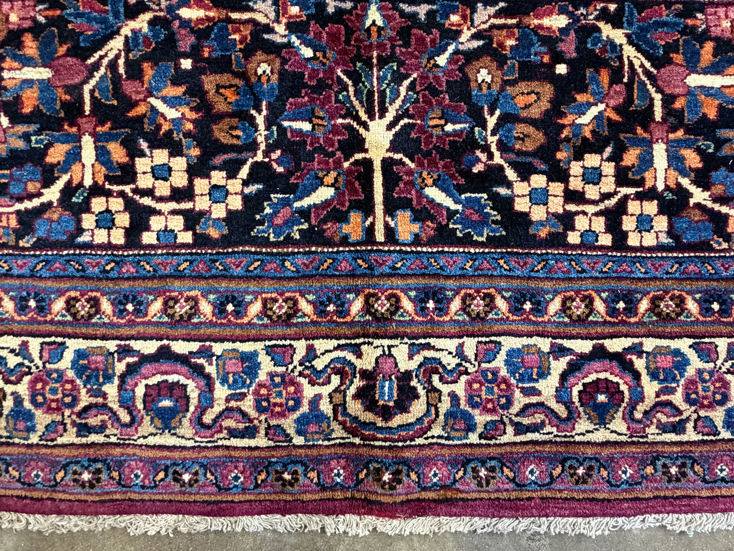 Hand-Knotted Persian Mashad Rug - 11’6”x17’7”