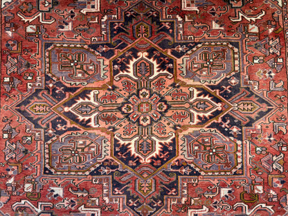 Hand-Knotted Persian Heriz Rug - 8’3”x11’2”