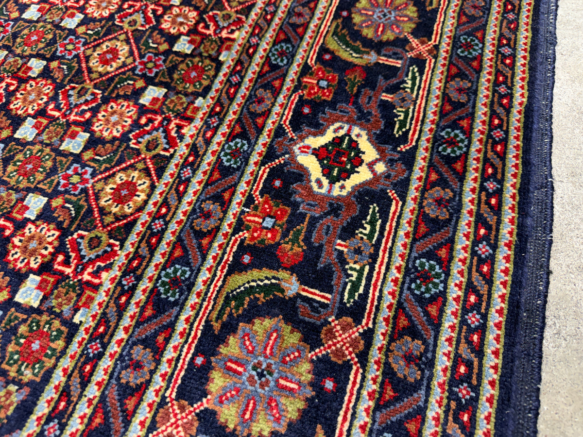 Hand-Knotted Persian Tabriz Mahi Rug - 6'7"x9'4"
