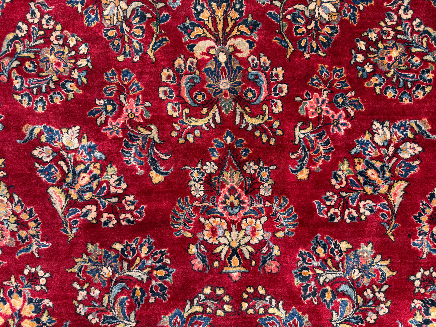 Hand-Knotted Persian Sarouk Rug - 10’1”x19’11”