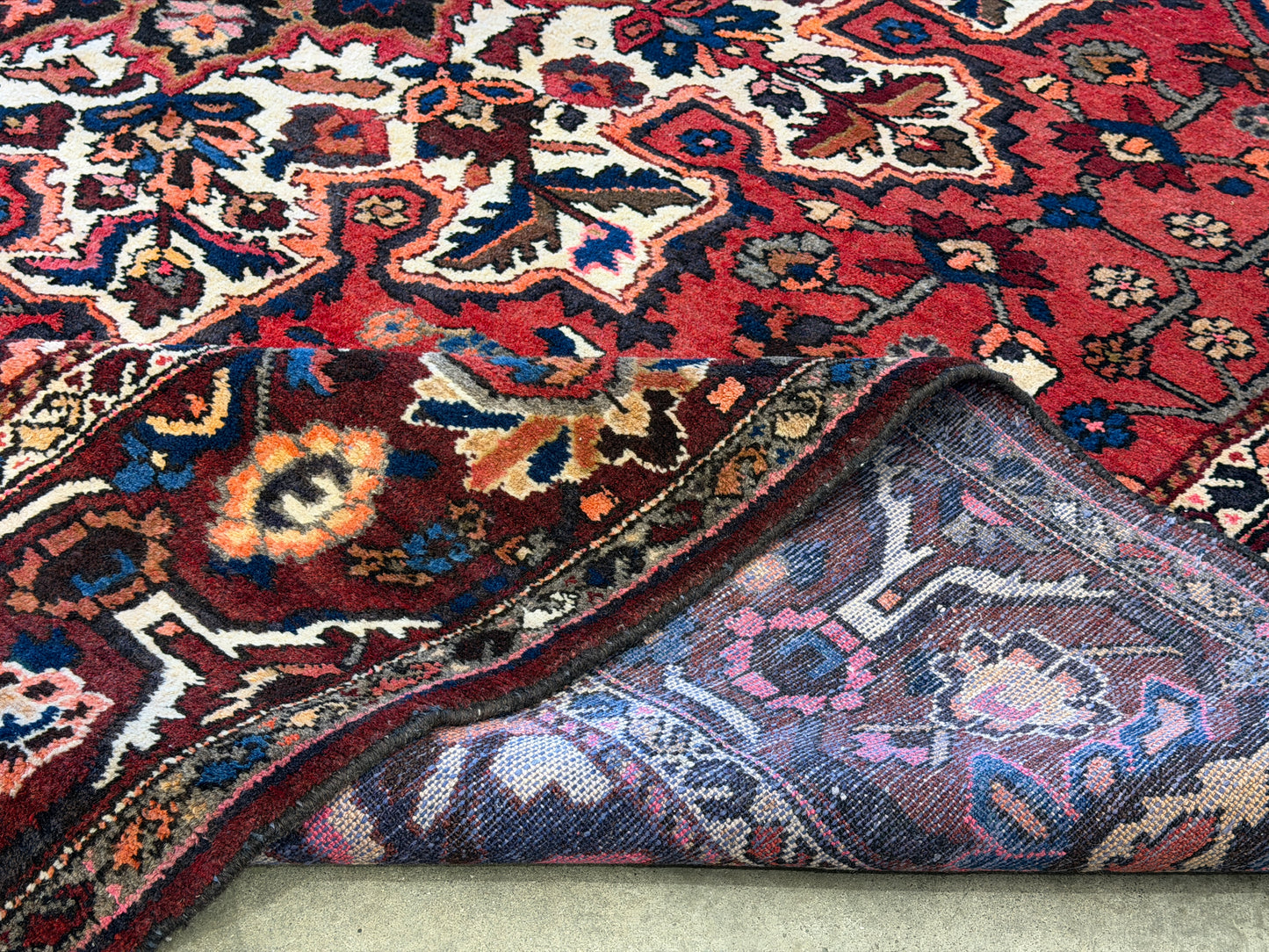 Hand-Knotted Persian Bakhtiari Rug - 11’4”x12’7”