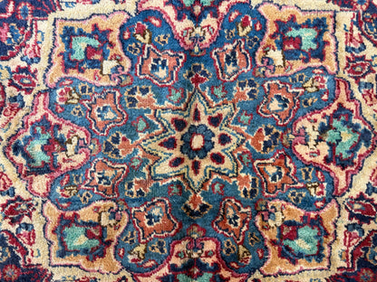 Hand-Knotted Wool Mashad Rug - 9’7”x12’5”
