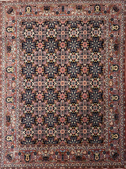 5’8”x7’8” Hand-Knotted Handmade Wool Persian Bidjar Area Rug
