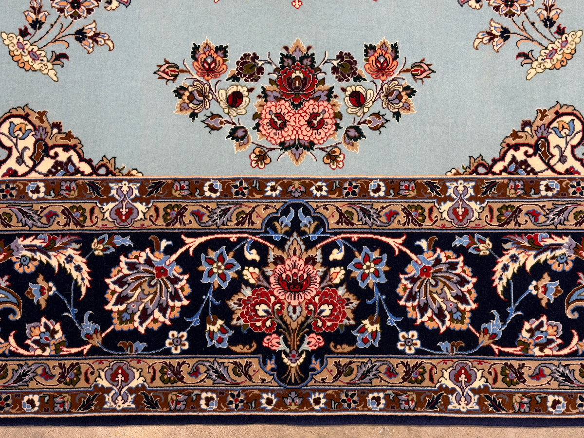 Hand-Knotted Persian Isfahan Rug - Signed Enteshari - 5’x7’9”