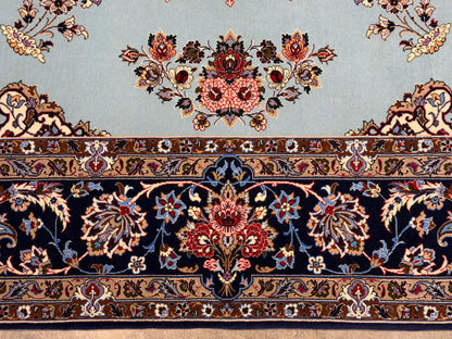 Hand-Knotted Persian Isfahan Rug - Signed Enteshari - 5’x7’9”