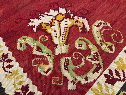 Antique Flatweave Aubusson Rug - 8’x10’
