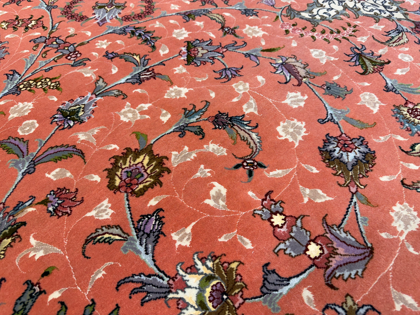 9’11”x13’4” Hand-Knotted 60 Raj Persian Tabriz Rug