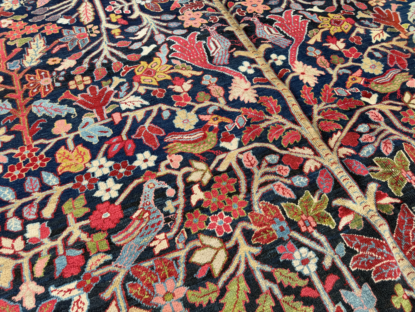 Hand-Knotted Antique Persian Heriz Rug - 12’6”x22’6”