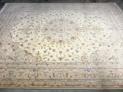 Hand-Knotted 60 Raj Persian Tabriz Rug - Signed - 9’10”x13’2”