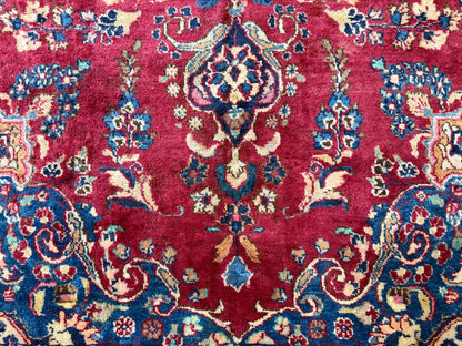 Hand-Knotted Wool Mashad Rug - 9’7”x12’5”