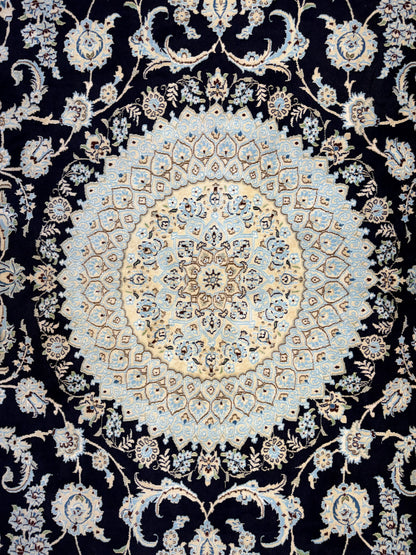 Hand-Knotted Persian Nain Rug - 10’x13’1”