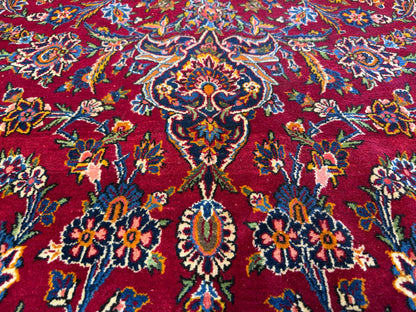 Antique Hand-Knotted Persian Kashan Rug - 10’4”x17’6”