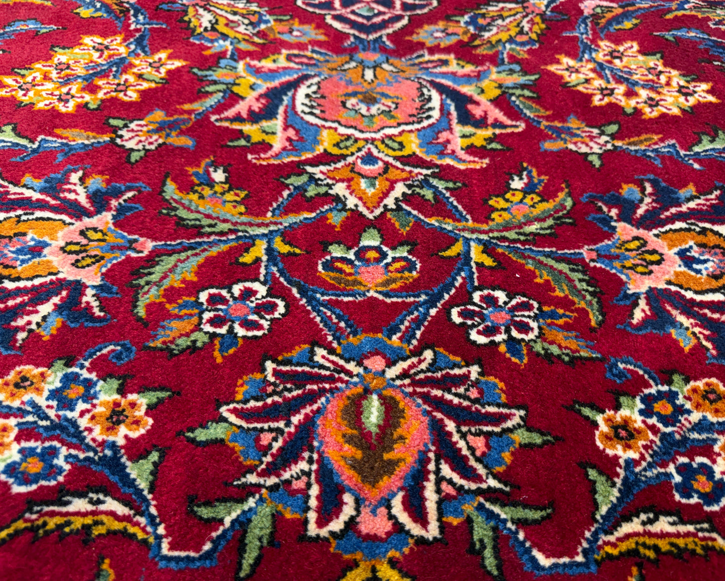 Antique Hand-Knotted Persian Kashan Rug - 10’4”x17’6”