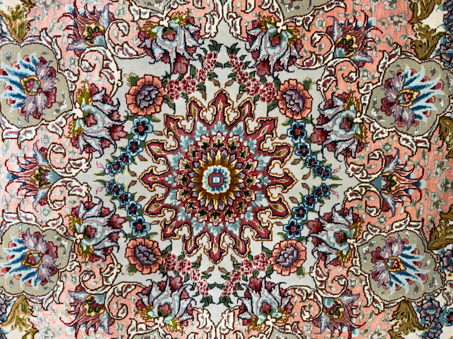 Hand-Knotted 70 Raj Persian Tabriz Rug - Signed - 9’8”x13’9”